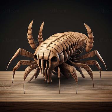 3D model Scolopendra cataracta (STL)